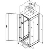 Laisvai pastatoma spinta Triton RMA-18-A66-CAX-N1 18U 800 kg Pilka