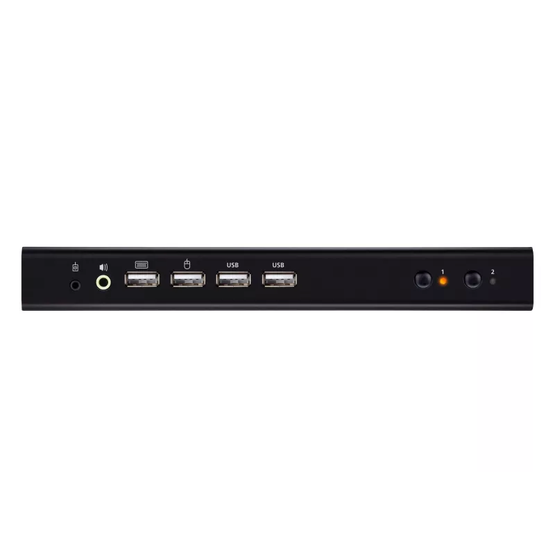 ATEN 2 prievadų USB 4K HDMI dviejų ekranų KVMP komutatorius (kabeliai pridėti)