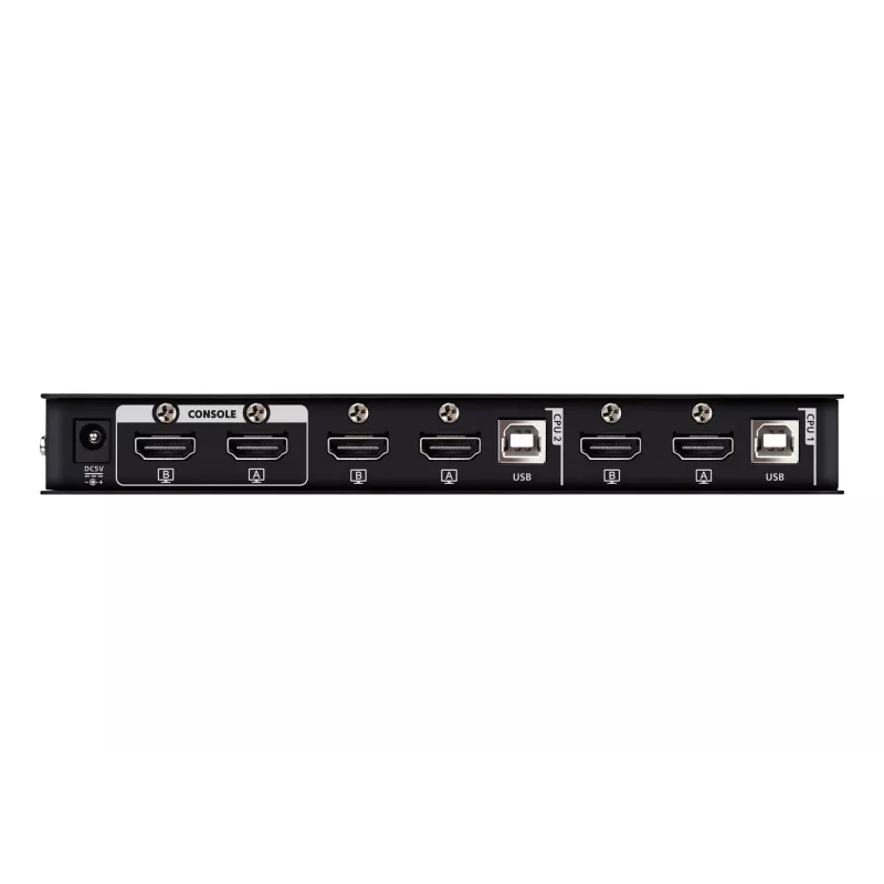 ATEN 2 prievadų USB 4K HDMI dviejų ekranų KVMP komutatorius (kabeliai pridėti)