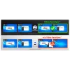 ATEN 2 prievadų USB 4K HDMI dviejų ekranų KVMP komutatorius (kabeliai pridėti)