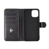 Dėklas-piniginė eSTUFF ES67110011-BULK, skirtas iPhone 17 Pro Max, juodas, 3 kortelių kišenėlės
