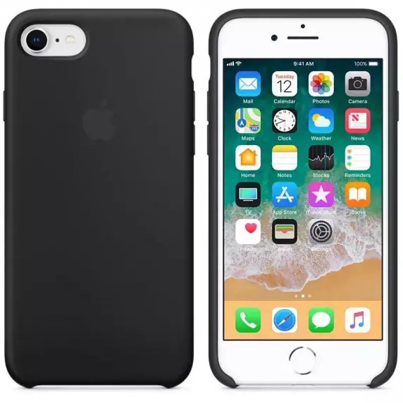 Skin dėklas Apple MQGK2ZM/A, skirtas iPhone 8/7, juodas