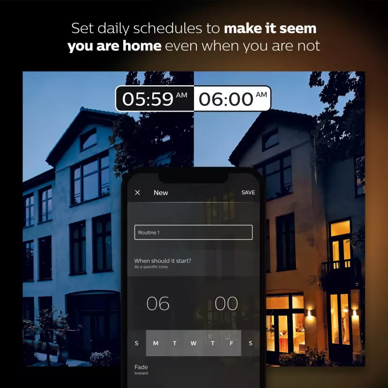 Išmanusis LED pradinis rinkinys „Philips Hue White and Colour Ambience“ — 2× E27 11 W lemputės, „Bluetooth“ / „Zigbee“