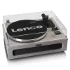 Diržinė garso patefono Lenco LS-440GY pilka automatinė su Bluetooth
