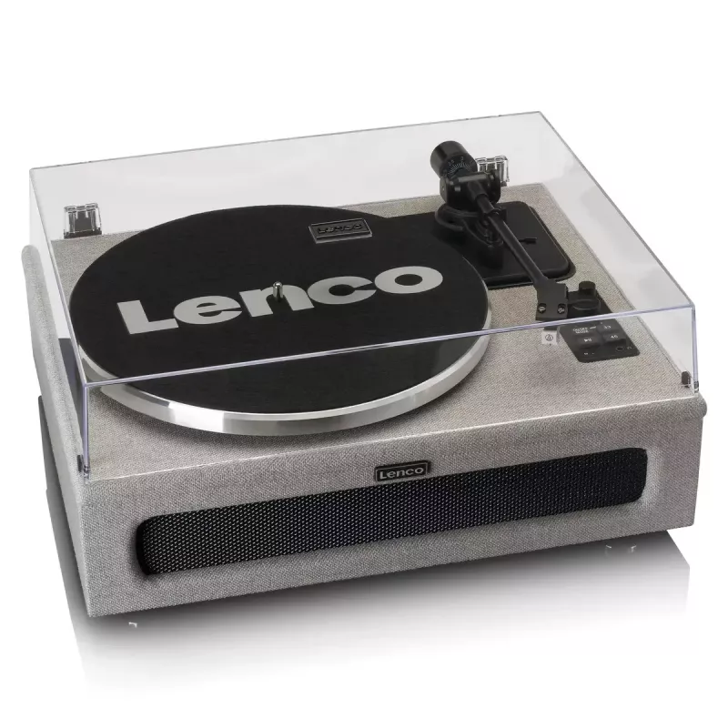 Diržinė garso patefono Lenco LS-440GY pilka automatinė su Bluetooth