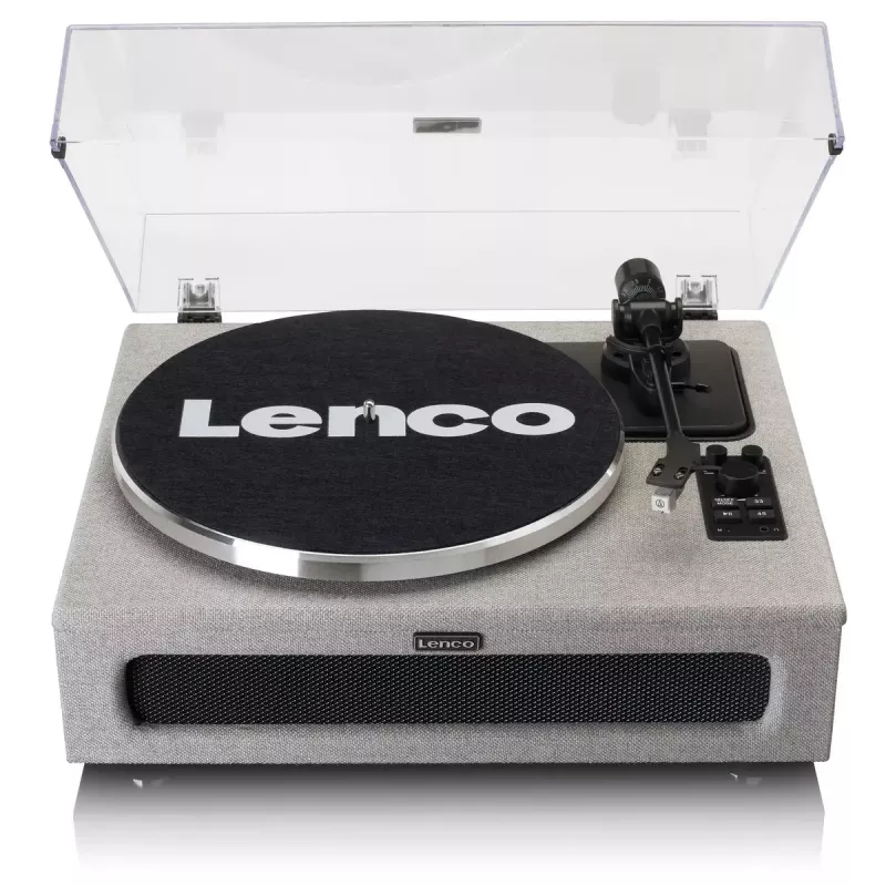 Diržinė garso patefono Lenco LS-440GY pilka automatinė su Bluetooth