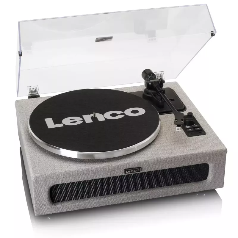 Diržinė garso patefono Lenco LS-440GY pilka automatinė su Bluetooth