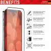 Displex Full Cover ekrano apsauga Apple iPhone 13 Pro Max 14 Plus grūdintas stiklas atsparus įbrėžimams
