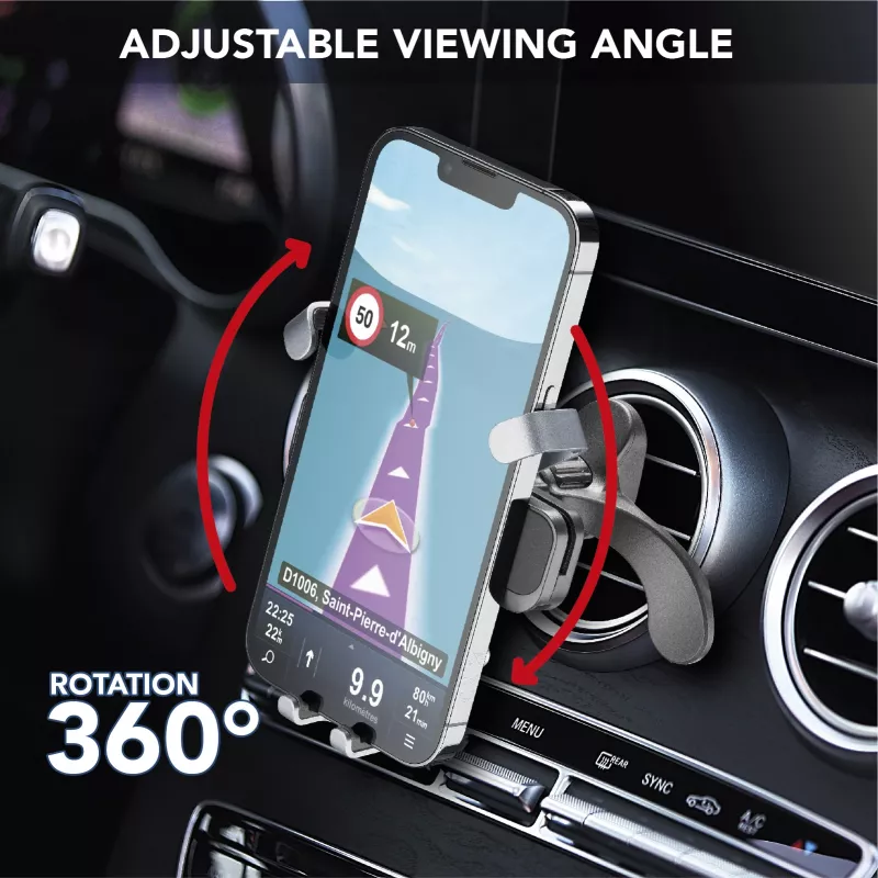 Cellularline Slide Fit - Universalus automobilinis išmaniojo telefono laikiklis su lengvu įdėjimu
