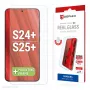 Displex ekrano apsauga (10H) Samsung Galaxy S24+/S25+, Eko montavimo rėmelis, atspari įbrėžimams