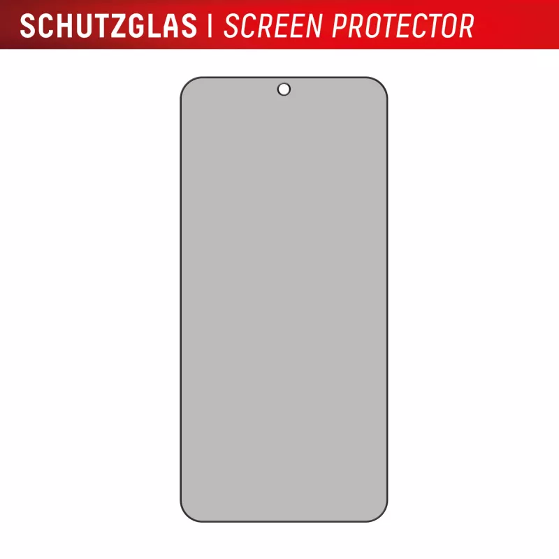 Displex privatumo ekrano apsauga (10H) Samsung Galaxy S24+/S25+, EASY-ON® Eco montavimo rėmelis, privatumo filtras