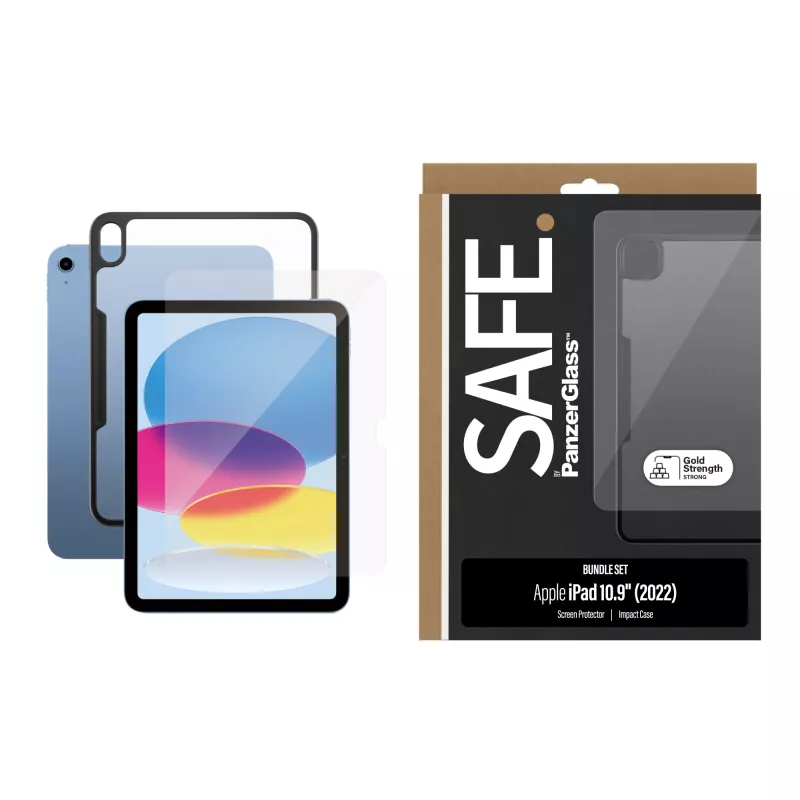 PanzerGlass SAFE. by ® 2-in-1 rinkinys iPad 10.9‘’ (2022) | Ultra-Wide Fit