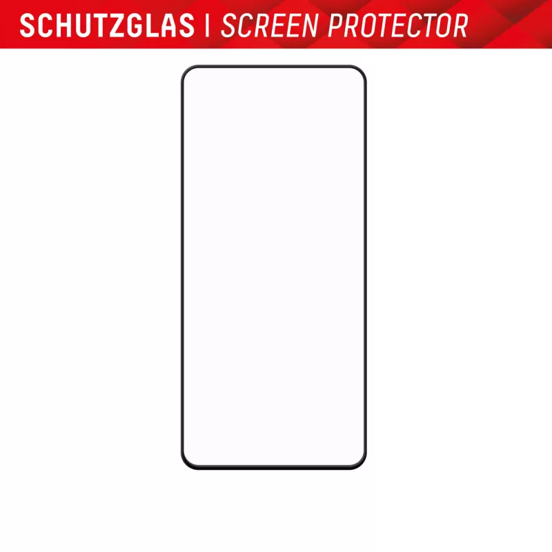 Displex Premium Screen Protector (Full Cover, 10H) for Samsung Galaxy S22+/S23+, Eco Mounting Frame, Full Cover