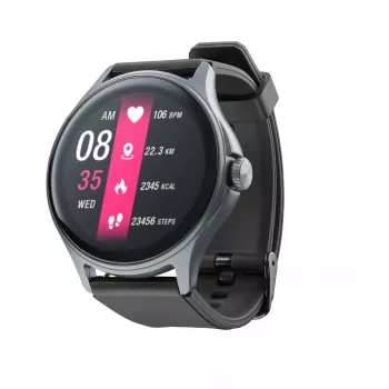 Cellularline ION PRO Round Bluetooth® išmanusis laikrodis su programėle, 3,51 cm (1,38 colio), TFT, jutiklinis ekranas, 0,00064 GB, 98 g