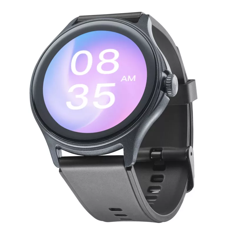 Cellularline ION PRO Round Bluetooth® išmanusis laikrodis su programėle, 3,51 cm (1,38 colio), TFT, jutiklinis ekranas, 0,00064 GB, 98 g