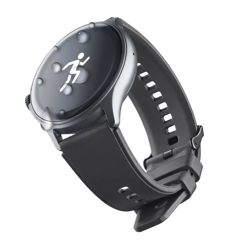 Cellularline ION PRO Round Bluetooth® išmanusis laikrodis su programėle, 3,51 cm (1,38 colio), TFT, jutiklinis ekranas, 0,00064 GB, 98 g