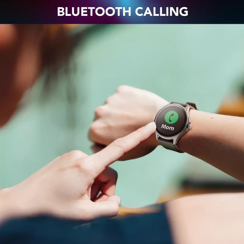 Cellularline ION PRO Round Bluetooth® išmanusis laikrodis su programėle, 3,51 cm (1,38 colio), TFT, jutiklinis ekranas, 0,00064 GB, 98 g