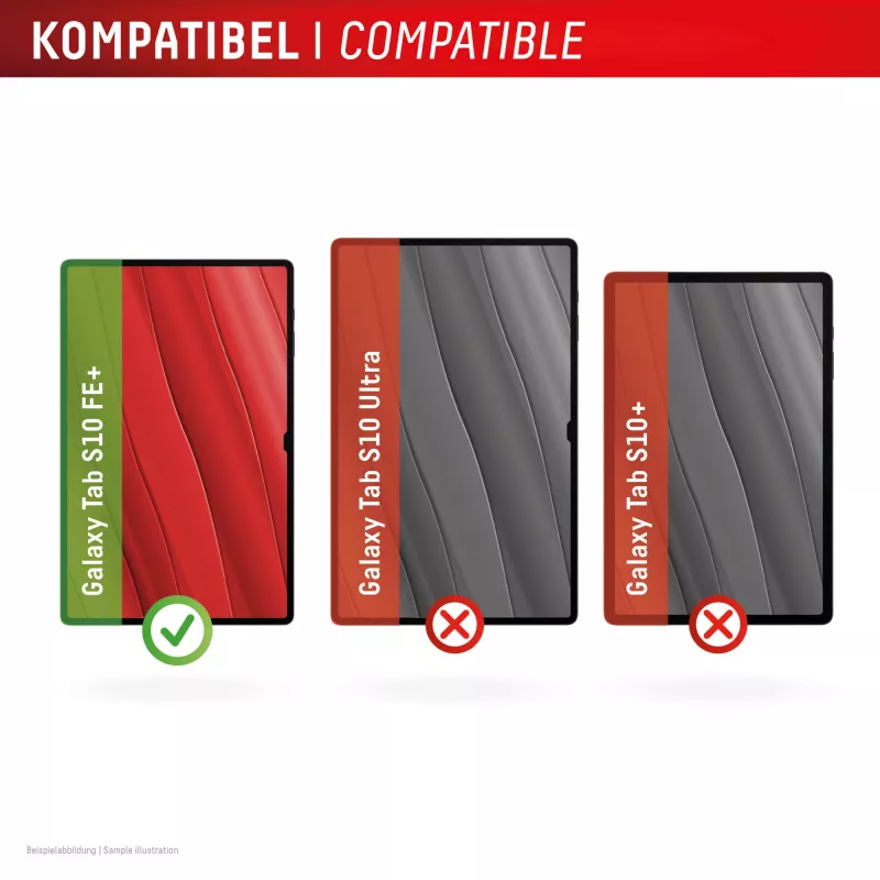 Displex Tablet Glass (9H) Samsung Galaxy Tab S10 FE+, Eco montavimo rėmelis, nesudužtantis