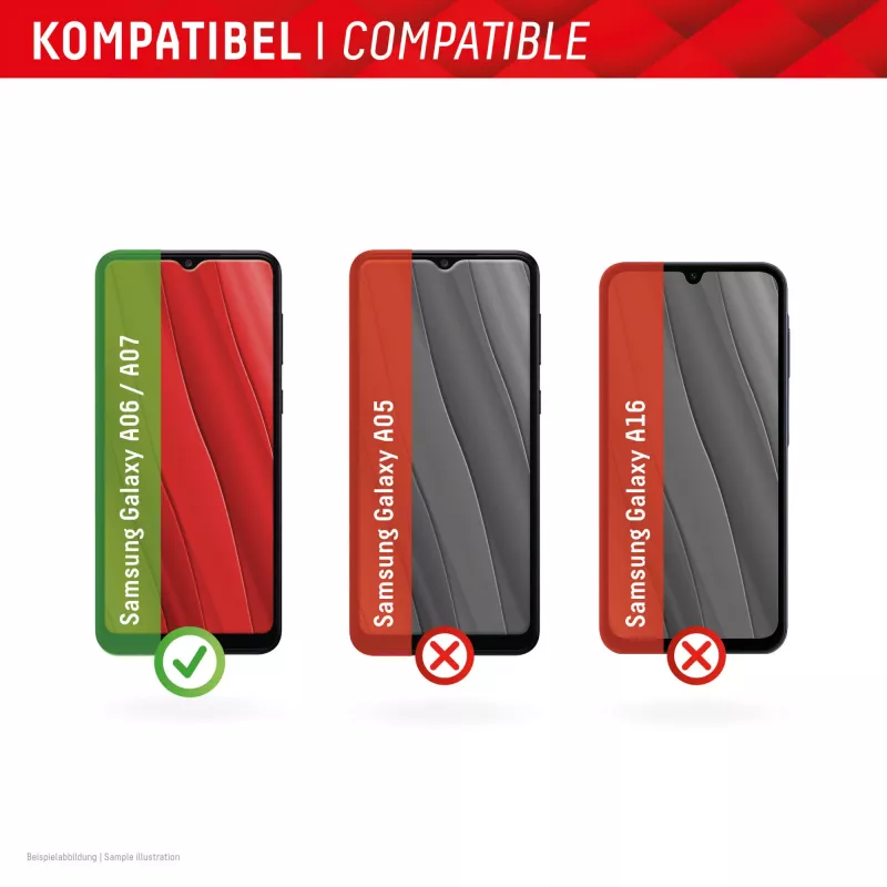 Displex Smart Glass (9H) Samsung Galaxy A06/A07, montavimo lipdukas, nedūžtantis