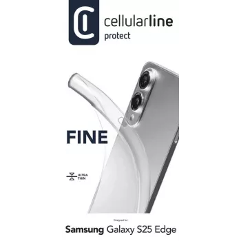 Cellularline Fine - Galaxy S25 Edge, Dėklas, Samsung, Galaxy S25 Edge, 16,9 cm (6,66 col.), Skaidrus
