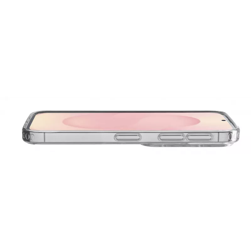 Cellularline Clear Strong - Galaxy S25 Edge kietas dėklas su guminiais kraštais
