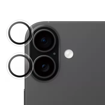 Fotoaparato objektyvo apsauga PanzerGlass SAFE, skirta iPhone 17 / 16 / 16 Plus, atspari įbrėžimams ir smūgiams, skaidri