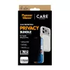Apsauginis dėklas PanzerGlass, skirtas iPhone 17 Pro, 3-in-1 — CARE serija, privatumo apsauga, integruotas kameros dangtelis