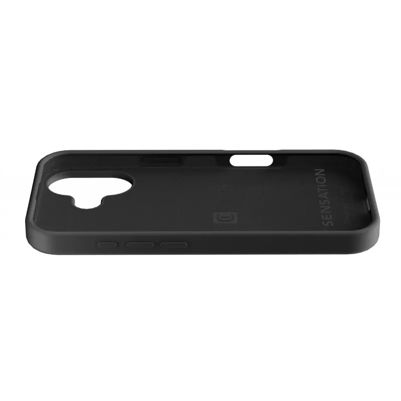 Cellularline Sensation - iPhone 17 itin minkštas silikoninis dėklas su minkštos lytėjimo apdaila, puikiai apsaugantis kiekvieną jūsų iPhone 17 detalę elegancija ir komfortu.