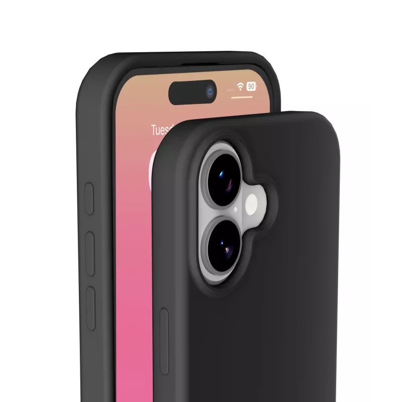 Cellularline Sensation - iPhone 17 itin minkštas silikoninis dėklas su minkštos lytėjimo apdaila, puikiai apsaugantis kiekvieną jūsų iPhone 17 detalę elegancija ir komfortu.