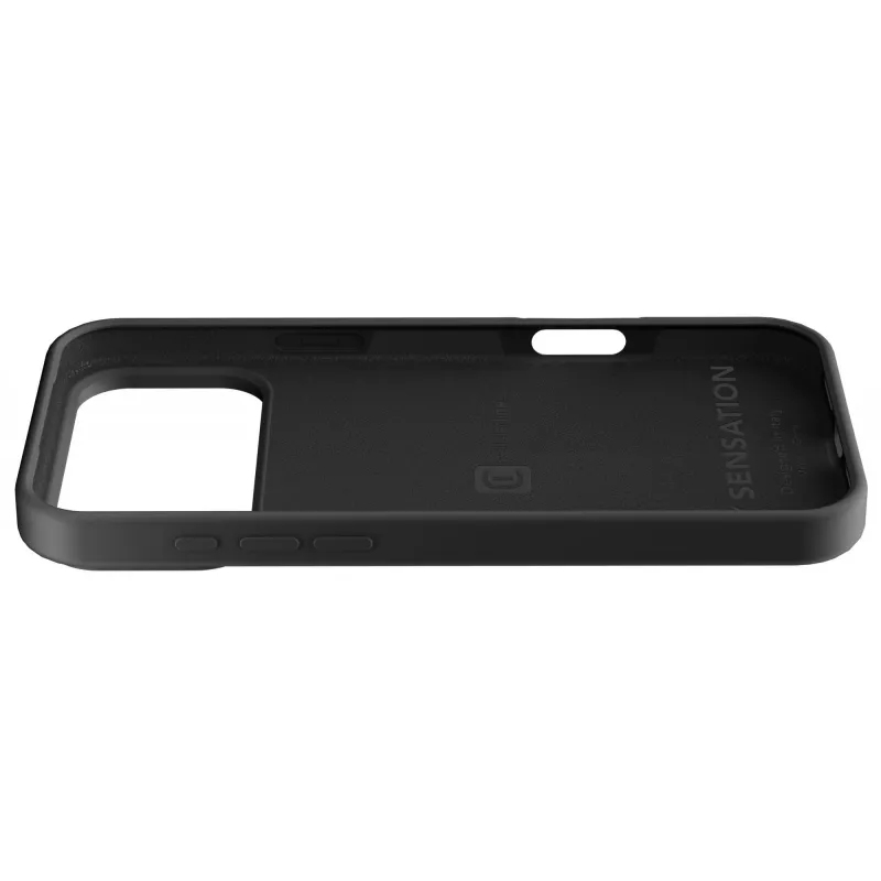 Cellularline Sensation - iPhone 17 Pro Max itin minkštas silikoninis dėklas su minkšta liečiama apdaila, puikiai apsaugantis kiekvieną jūsų iPhone 17 Pro Max detalę su elegancija ir patogumu.