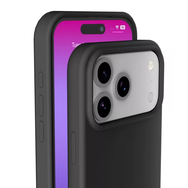 Cellularline Sensation - iPhone 17 Pro Max itin minkštas silikoninis dėklas su minkšta liečiama apdaila, puikiai apsaugantis kiekvieną jūsų iPhone 17 Pro Max detalę su elegancija ir patogumu.