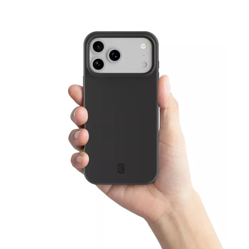 Cellularline Sensation - iPhone 17 Pro Max itin minkštas silikoninis dėklas su minkšta liečiama apdaila, puikiai apsaugantis kiekvieną jūsų iPhone 17 Pro Max detalę su elegancija ir patogumu.