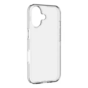 Cellularline Clear Protect - iPhone 17 kietas dėklas su guminiais kraštais
