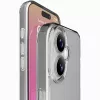 Cellularline Clear Protect - iPhone 17 kietas dėklas su guminiais kraštais
