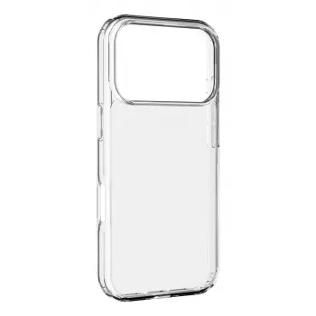 Cellularline Clear Protect - iPhone 17 Pro kietas dėklas su guminiais kraštais