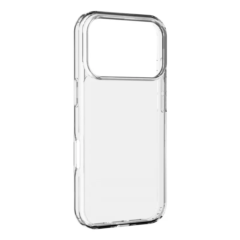 Cellularline Clear Protect - iPhone 17 Pro kietas dėklas su guminiais kraštais
