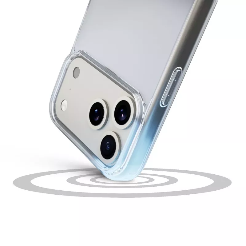 Cellularline Clear Protect - iPhone 17 Pro Max kietas dėklas su guminiais kraštais