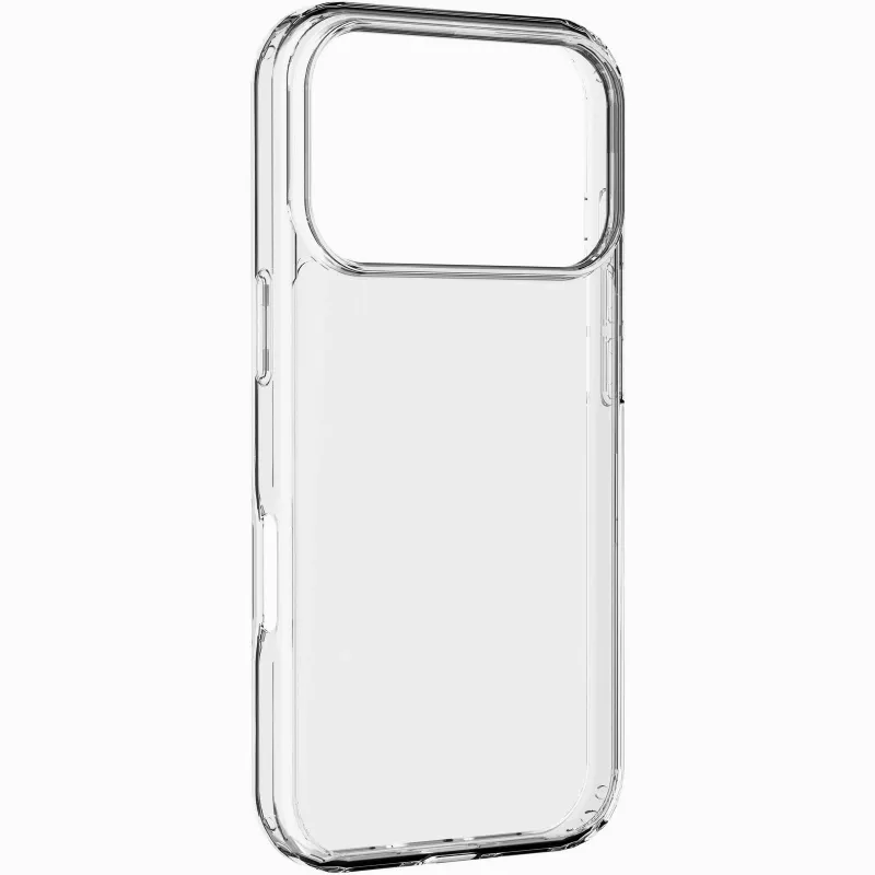 Cellularline Clear Protect - iPhone 17 Pro Max kietas dėklas su guminiais kraštais