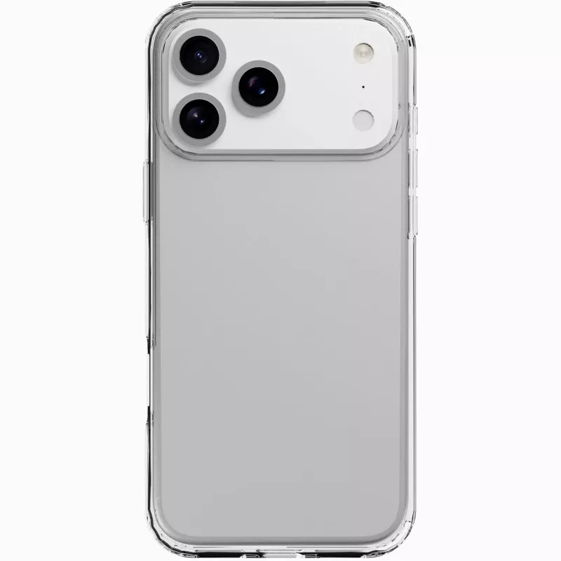 Cellularline Clear Protect - iPhone 17 Pro Max kietas dėklas su guminiais kraštais
