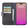 Cellularline Book Agenda - iPhone 17 odinės tekstūros knygos tipo dėklas su magnetiniu užsegimu
