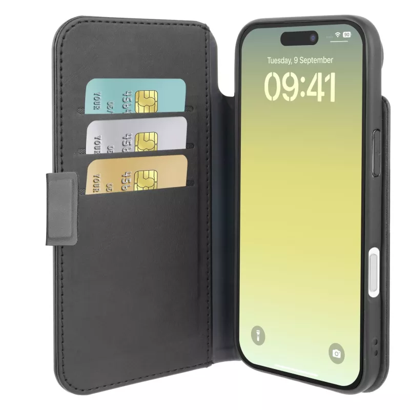 Cellularline Book Agenda - iPhone Air odinės apdailos knyginis dėklas su magnetiniu užsegimu