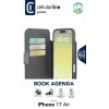Cellularline Book Agenda - iPhone Air odinės apdailos knyginis dėklas su magnetiniu užsegimu