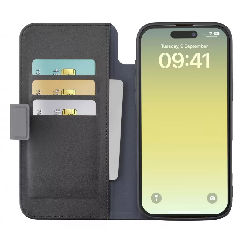 Cellularline Book Agenda - iPhone Air odinės apdailos knyginis dėklas su magnetiniu užsegimu