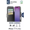 „Cellularline Book Agenda“ – odą primenantis „iPhone 17 Pro Max“ knygelės tipo dėklas su magnetiniu užsegimu