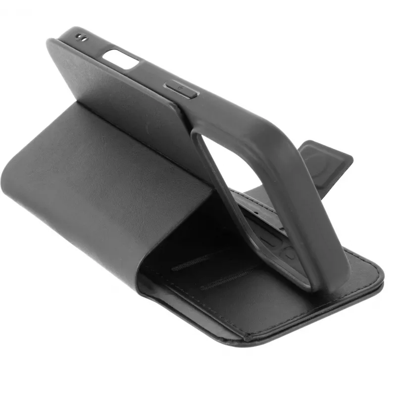 „Cellularline Book Agenda“ – odą primenantis „iPhone 17 Pro Max“ knygelės tipo dėklas su magnetiniu užsegimu