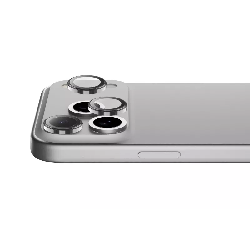 Cellularline Camera Lens Ring - iPhone 17 Pro/ 17 Pro Max Grūdintas stiklas fotoaparato apsaugai