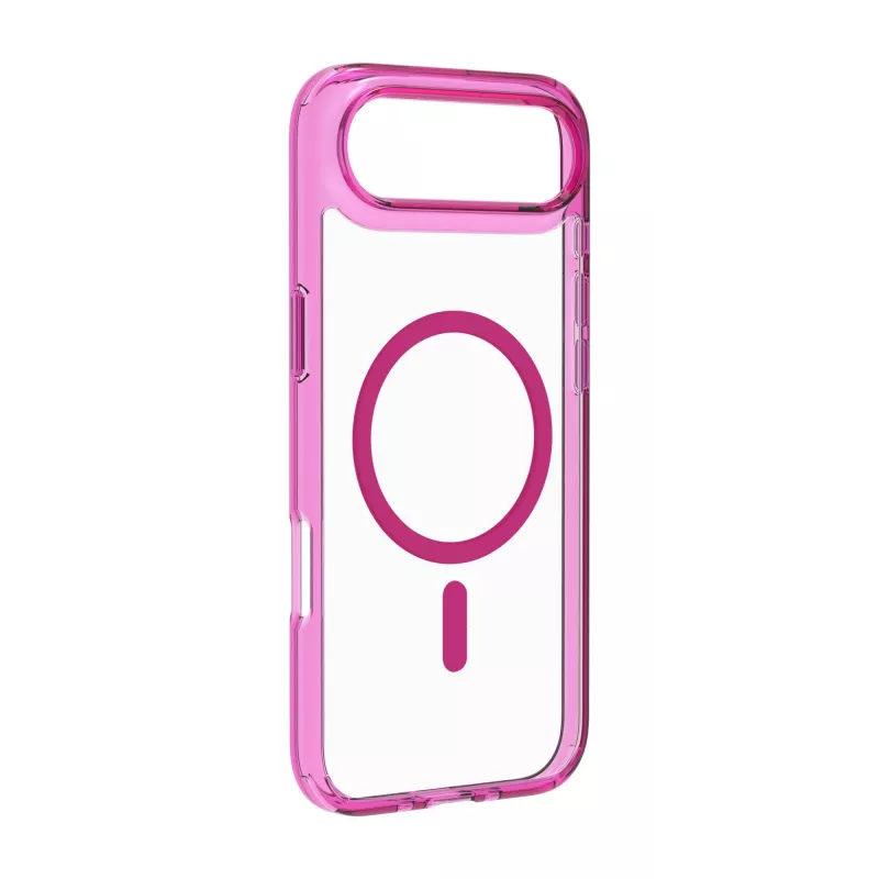 Cellularline Iconic Mag - iPhone Air permatomas dėklas su spalvotais kraštais, suderinamas su Magsafe ekosistema