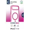 Cellularline Iconic Mag - iPhone Air permatomas dėklas su spalvotais kraštais, suderinamas su Magsafe ekosistema