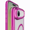 Cellularline Iconic Mag - iPhone Air permatomas dėklas su spalvotais kraštais, suderinamas su Magsafe ekosistema