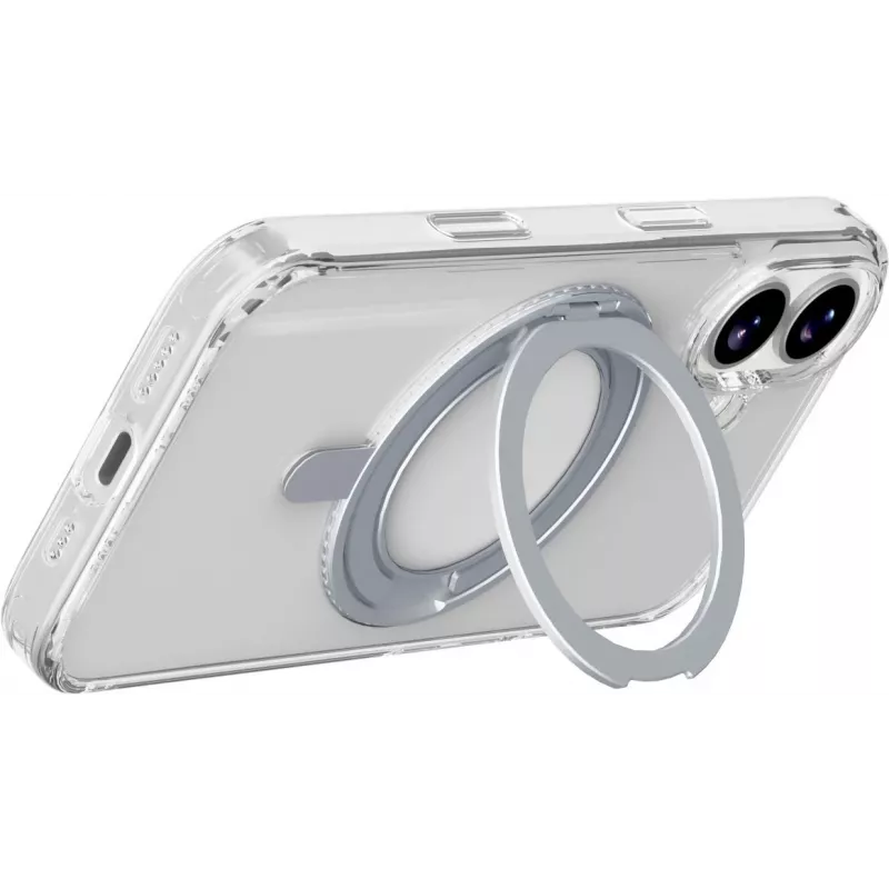 „Cellularline Spin Mag“ – „iPhone 17“ dėklas su pasukamu žiedo laikikliu, suderinamas su „MagSafe“ ekosistema